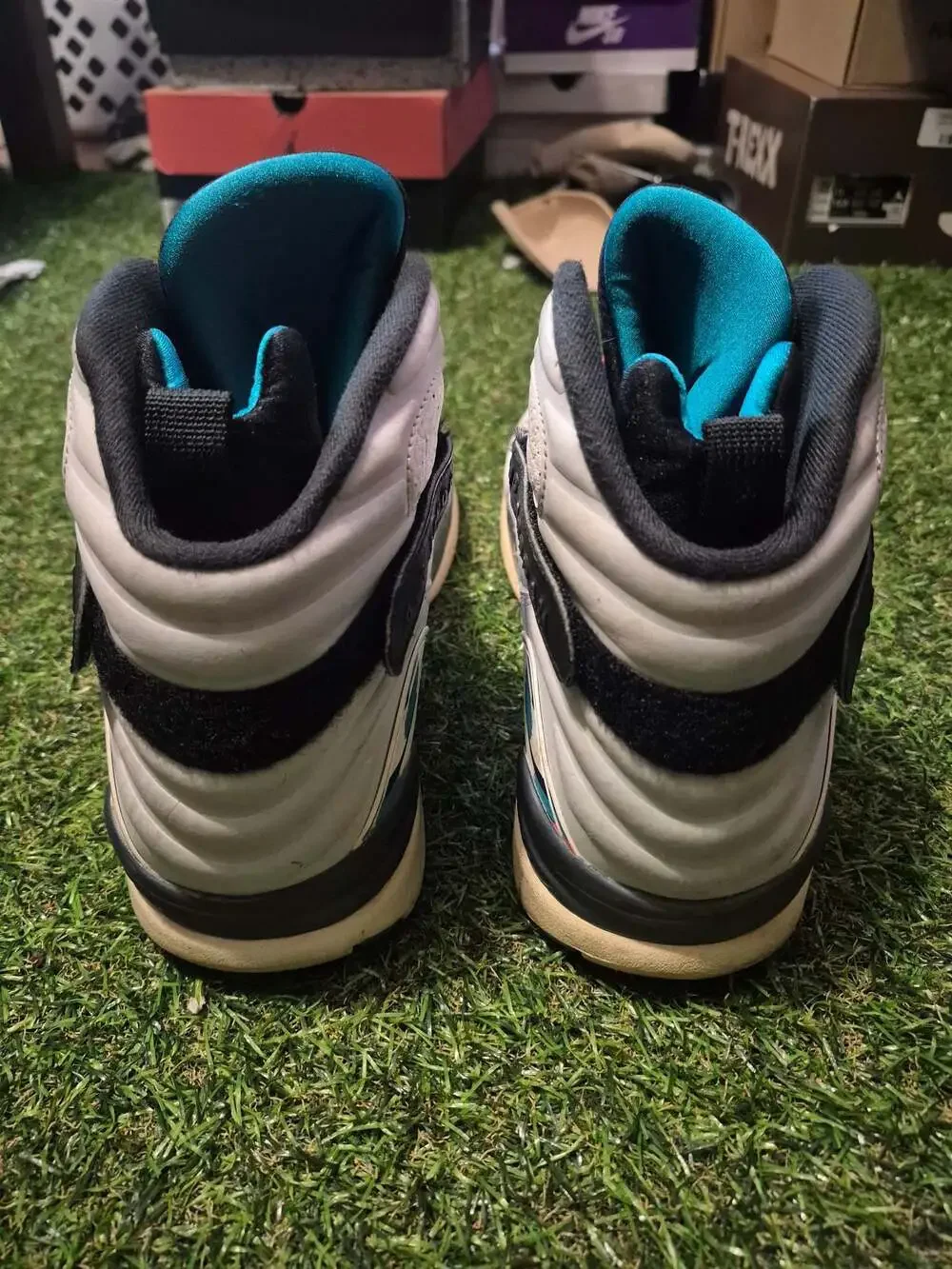 Nike Air Jordan 8 Retro South Beach White Turbo Green